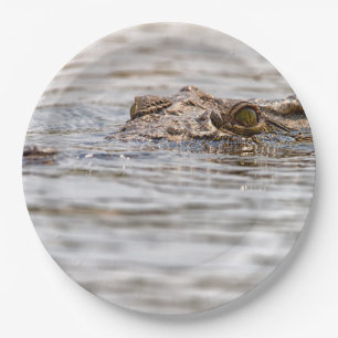 Nile Crocodile Paper Plate