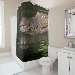 Nile Crocodile Shower Curtain