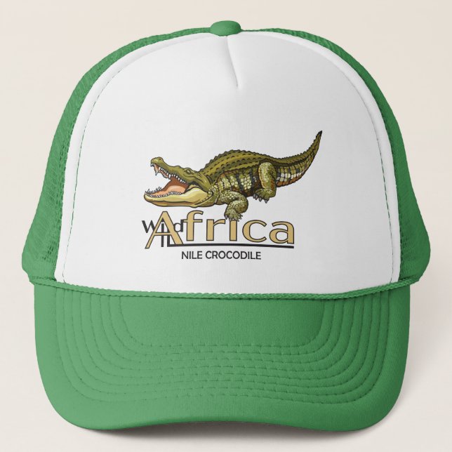 Nile crocodile. Wild Africa Trucker Hat (Front)
