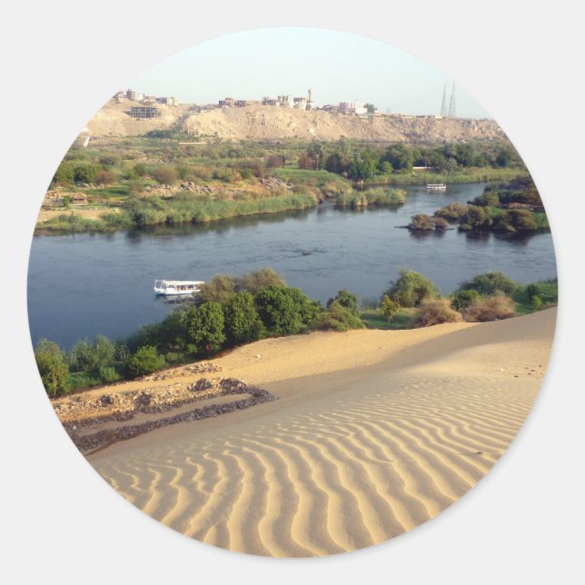 nile dunes classic round sticker (Front)