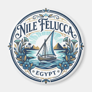 Nile Felucca Ride, Aswan Egypt Magnet