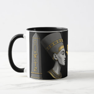 Nile Majesty Mug - Egyptian Style Ceramic Cup