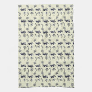 Nile River Botanical Pattern Tea Towel