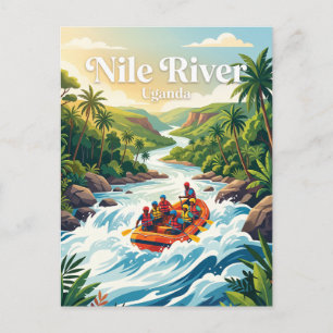 Nile River White Water Rafting, Jinja Uganda Postcard