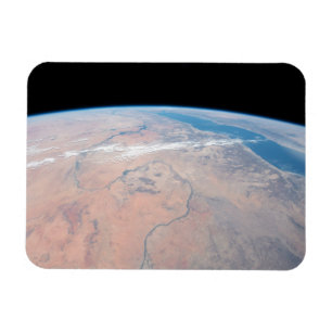 Nile River Winding Northward Next To The Red Sea Magnet