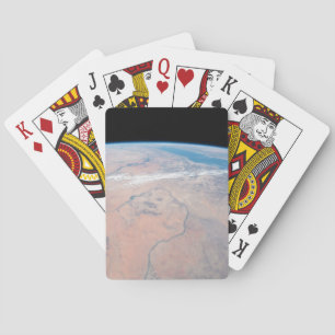 Nile River Winding Northward Next To The Red Sea Playing Cards