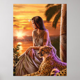 "Nile Sunset" Canvas Art Poster