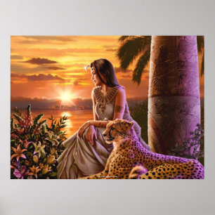 "Nile Sunset" Canvas Art Poster