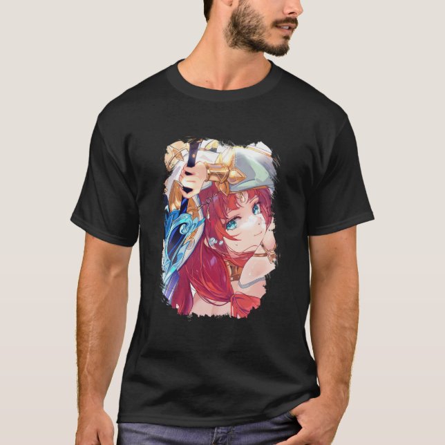 Nilou Hydro Lotus Dancer | Basic Dark T-Shirt (Front)