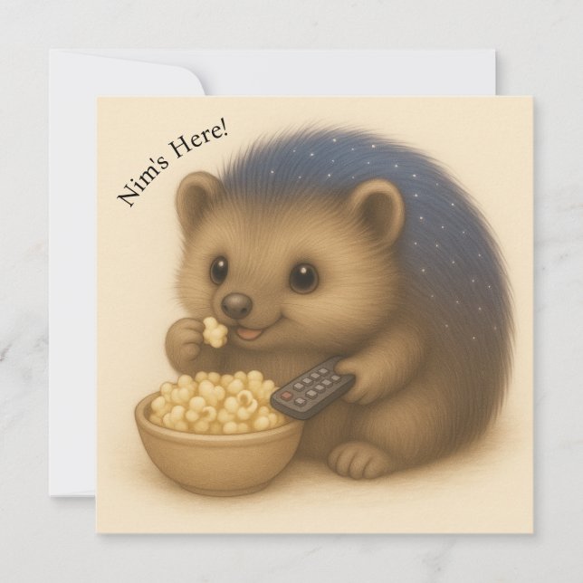 Nim Binges TV Customisable Comfort Series Card (Front)