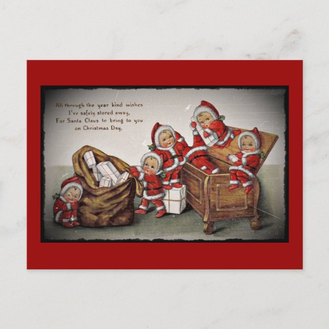 Nimbly Nicks in a Toy Chest Postcard (Front)