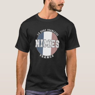 Nimes France, Vintage French flag Premium T-Shirt