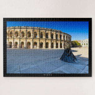 NIMES - Nimes Arena and Statue Jigsaw Puzzle