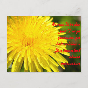 Nimm Dir die Zeit Dinge genauer zu b... Postcard