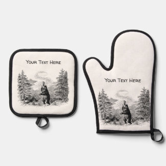 Nimrod - Bear and Bees Oven Mitt & Pot Holder Set