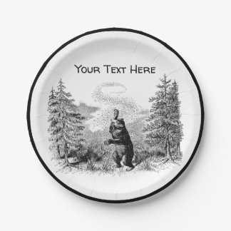 Nimrod - Bear and Bees Paper Plate