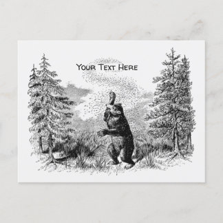 Nimrod - Bear and Bees  Postcard