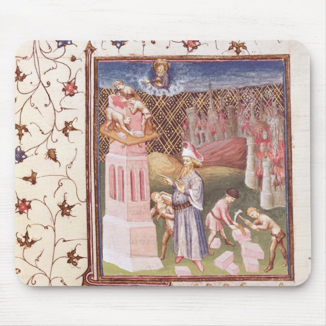 Nimrod Overseeing the Building of Tower of Mouse Pad (Front)