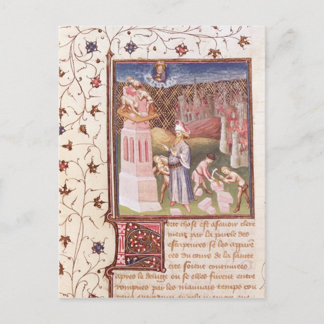 Nimrod Overseeing the Building of Tower of Postcard (Front)