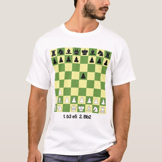 Nimzowitsch-Larsen Attack Chess Openings Shirt Beg (Front)