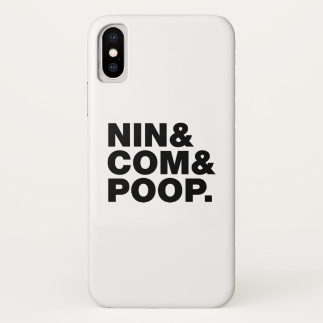 NIN & COM & POOP. Case-Mate iPhone CASE (Back)