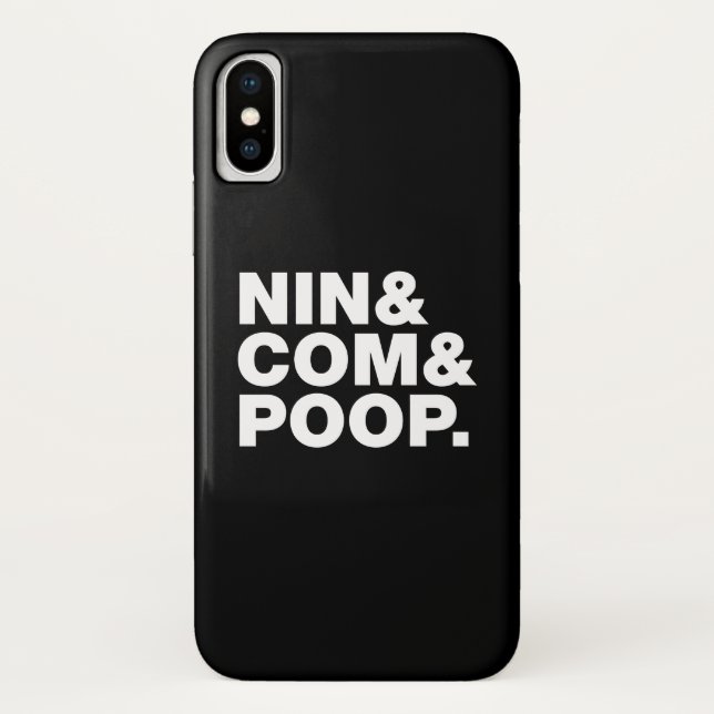 NIN & COM & POOP. Case-Mate iPhone CASE (Back)