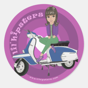 Nina Classic Round Sticker