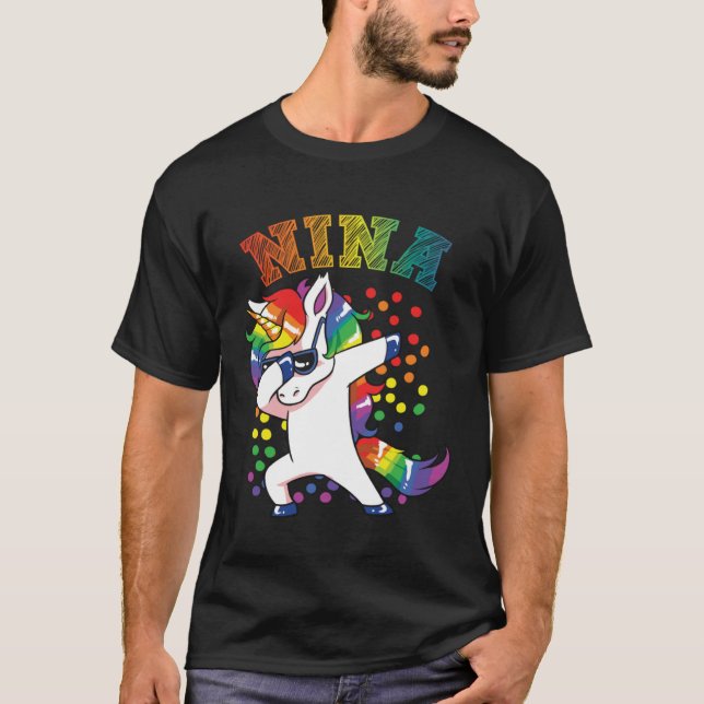 NIna Dabbing Unicorn T-Shirt (Front)