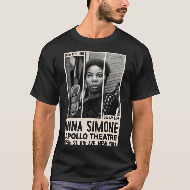 Nina Jazz Concert Poster girl girl T-Shirt (Front)