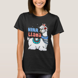 Nina Llama Matching Family Christmas Pyjamas T-Shirt