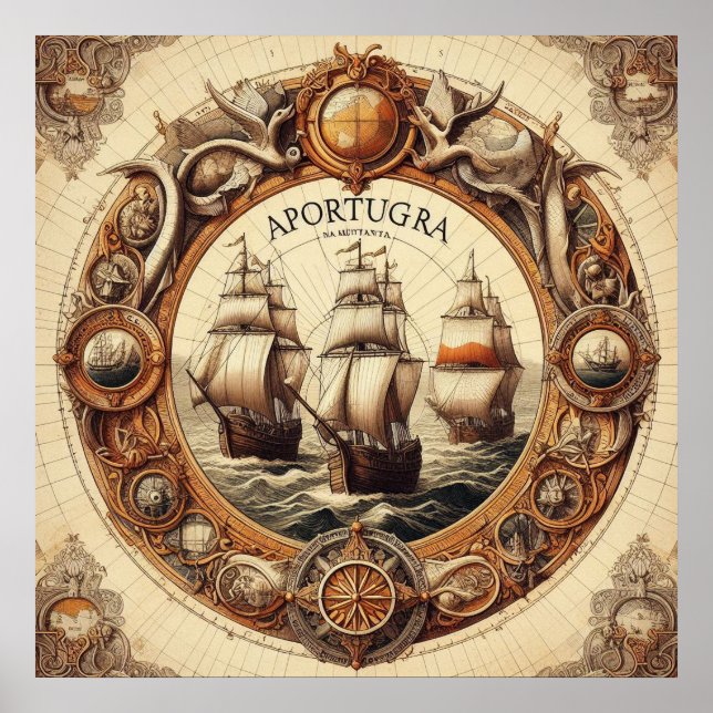 Nina - Pinta - Santa Maria - Aportugra Portugal 03 Poster (Front)