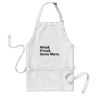 Nina Pinta Santa Maria | Christopher Columbus Ship Standard Apron