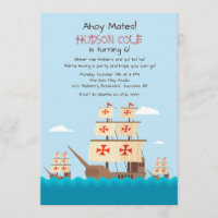 Niña, Pita and Santa Maria Invitation