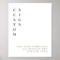 NINA Sage Green Minimalist Custom Editable Sign