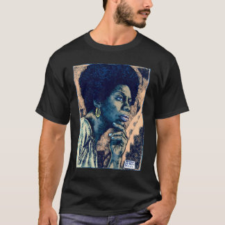 Nina Simone, by Maximiliano Lopez Barrios T-Shirt