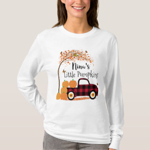 Nina's Little Pumpkins Red Truck Autumn T-Shirt