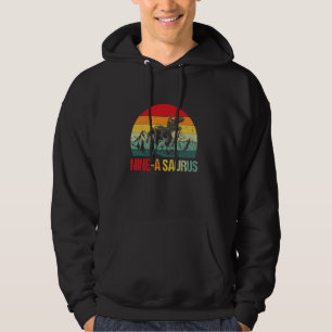 Nine a Saurus Birthday T Rex 9 Year Old Dino 9th D Hoodie