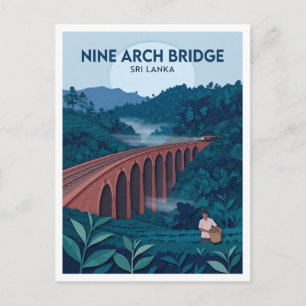 Nine Arch Bridge Ella Sri Lanka Postcard