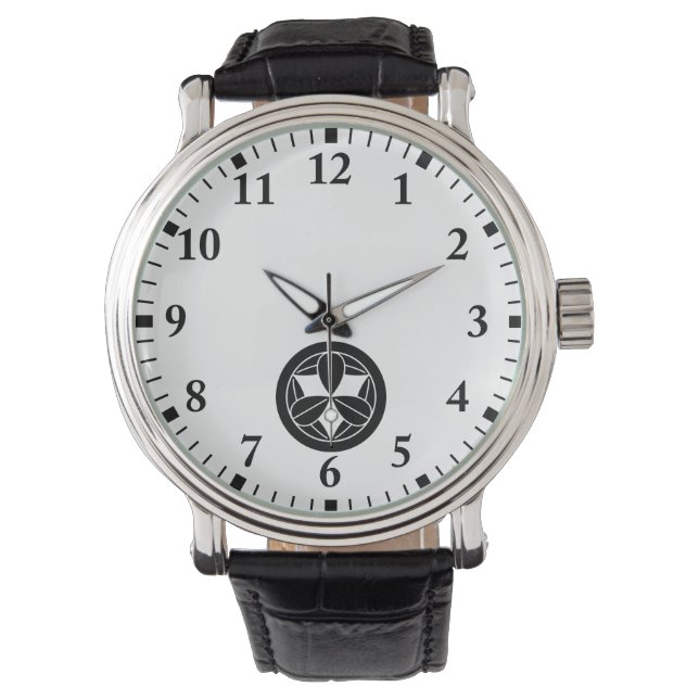 Nine bamboo leaves in circle watch (Front)