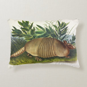 Nine-Banded, Long-nosed Armadillo by Audubon Decorative Cushion