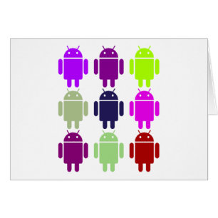 Nine Bug Droids (Android Multiple Purple Colours)