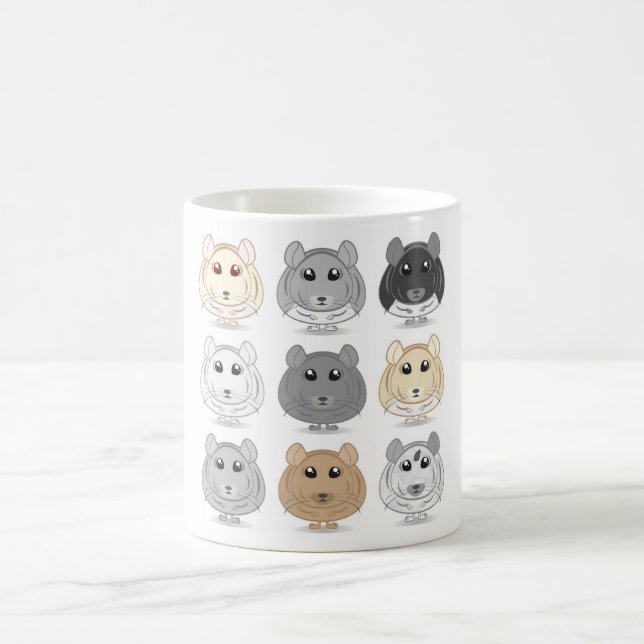 Nine Chinchilla Design Mug (Center)