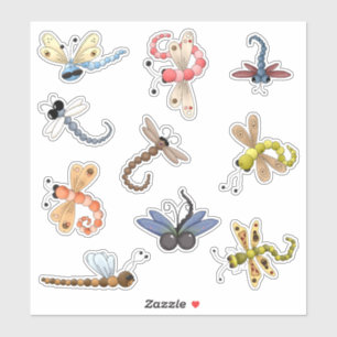 Nine Colourful Dragonflies Vinyl