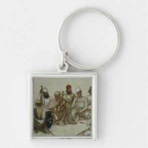 Nine courtiers and servants of the Raja Key Ring