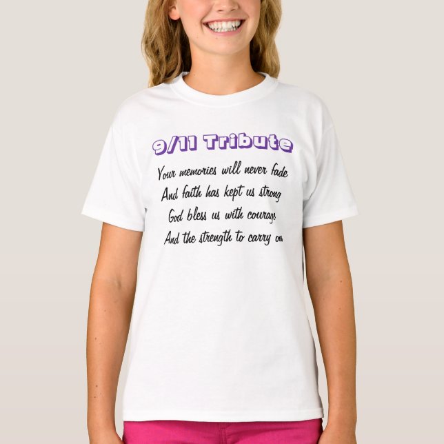 nine eleven memories  t-shirts (Front)