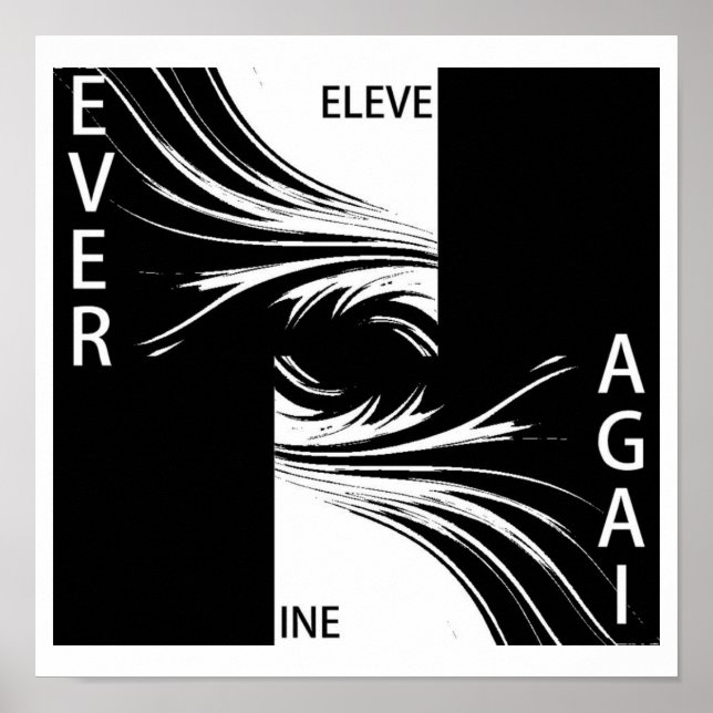 NINE ELEVEN NEVER AGAIN POSTER (Front)