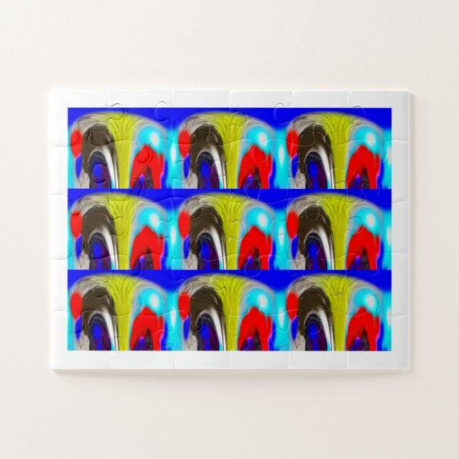 Nine fantasy fountains art jigsaw puzzle (Horizontal)