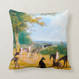 Nine Greyhounds in a Landscape by Jacques-Laurent Cushion