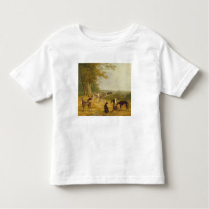 Nine Greyhounds in a Landscape (oil on canvas) Toddler T-Shirt