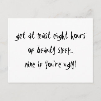 Nine If Your Ugly Postcard